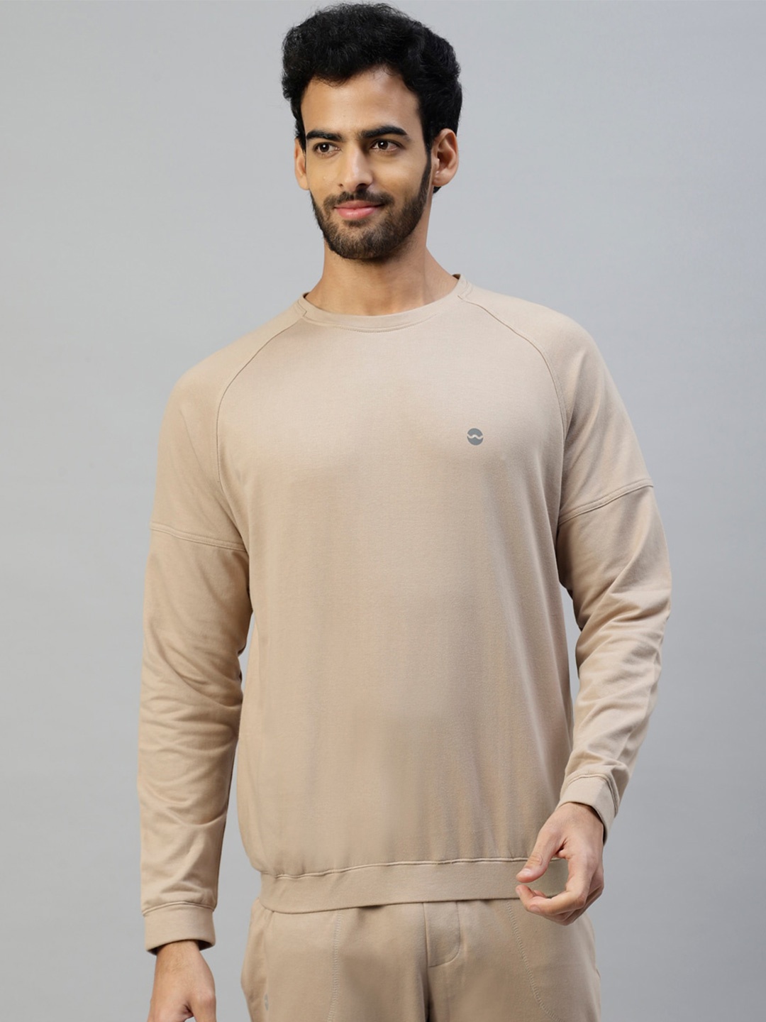 

Slowave Regular Fit Cotton Sweatshirt, Tan