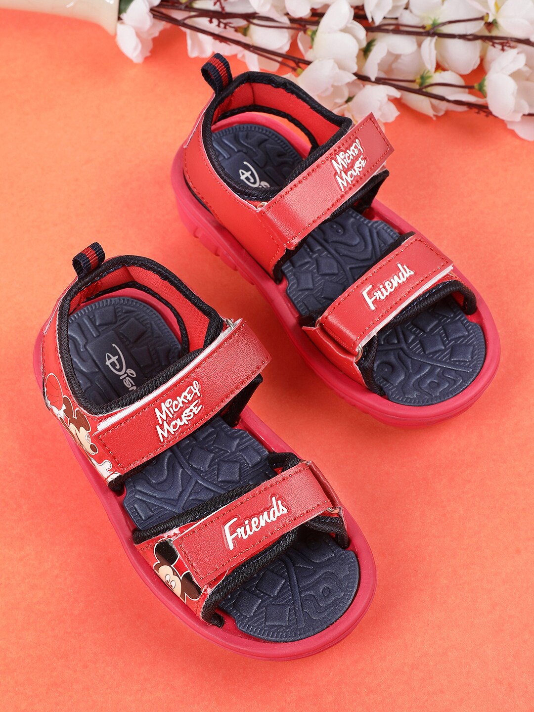 

Kids Ville Boys Mickey Mouse Printed Sports Sandals, Red