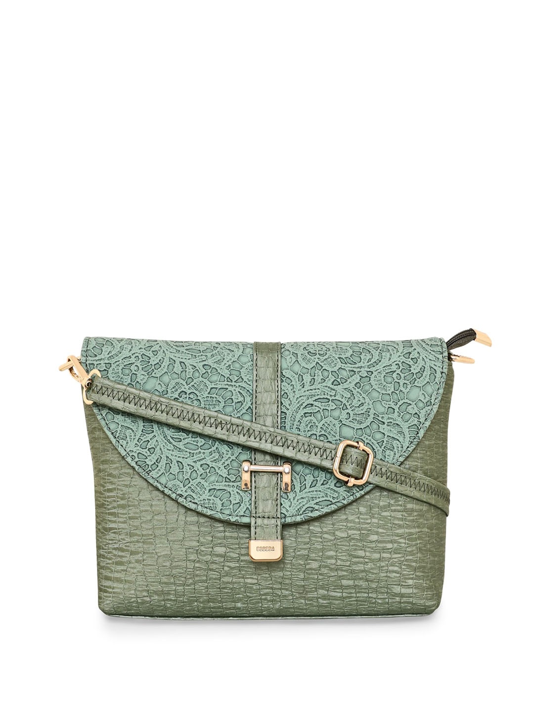 

ESBEDA Textured Structured Small Sling Bag, Olive