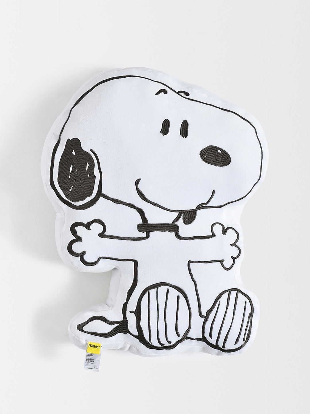 

MiArcus White & Black Peanuts Snoopy Shape Cotton Cushion