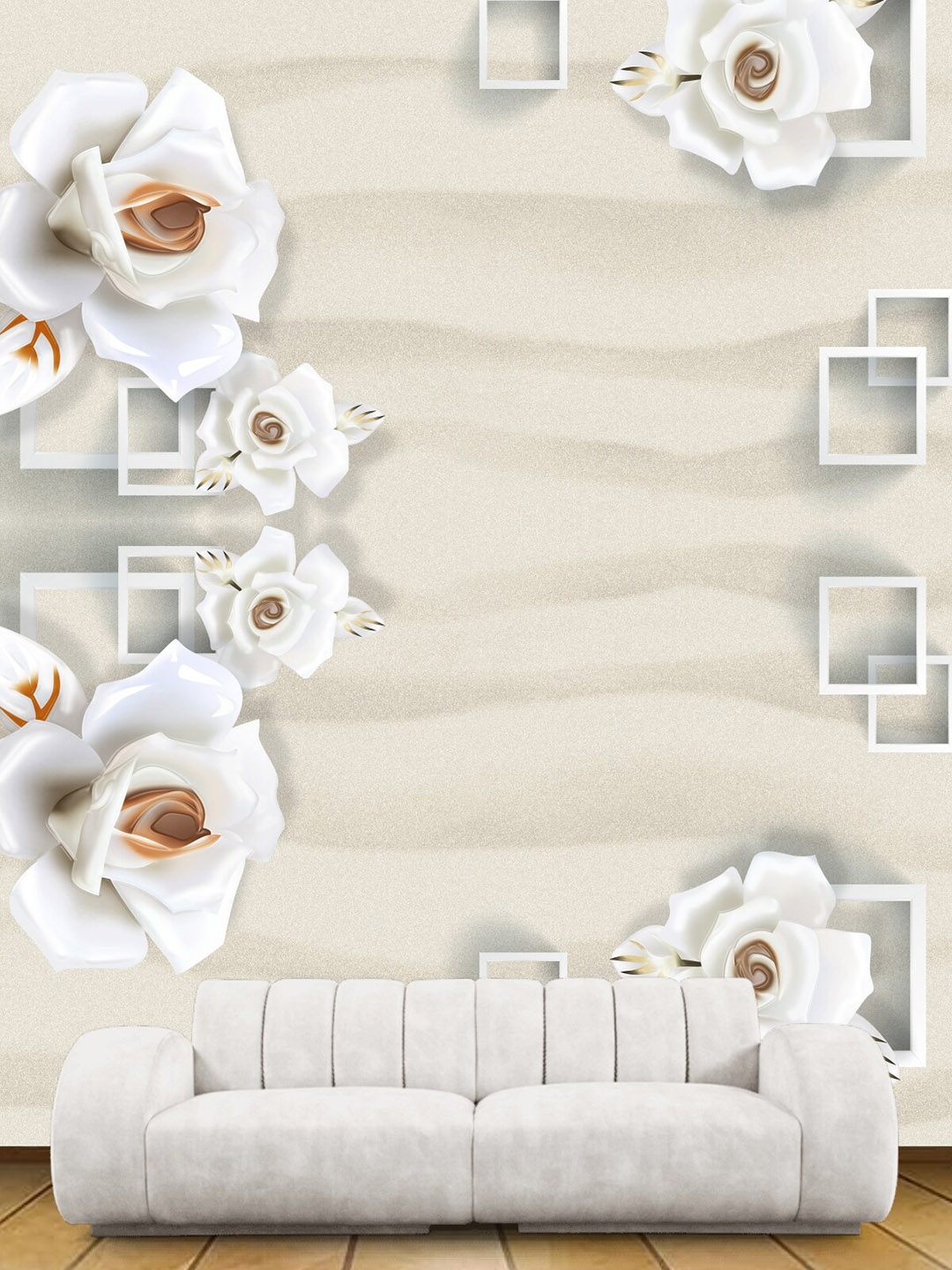 

KSHIRSA Pink & White Floral Printed Self Adhesive Wallpaper