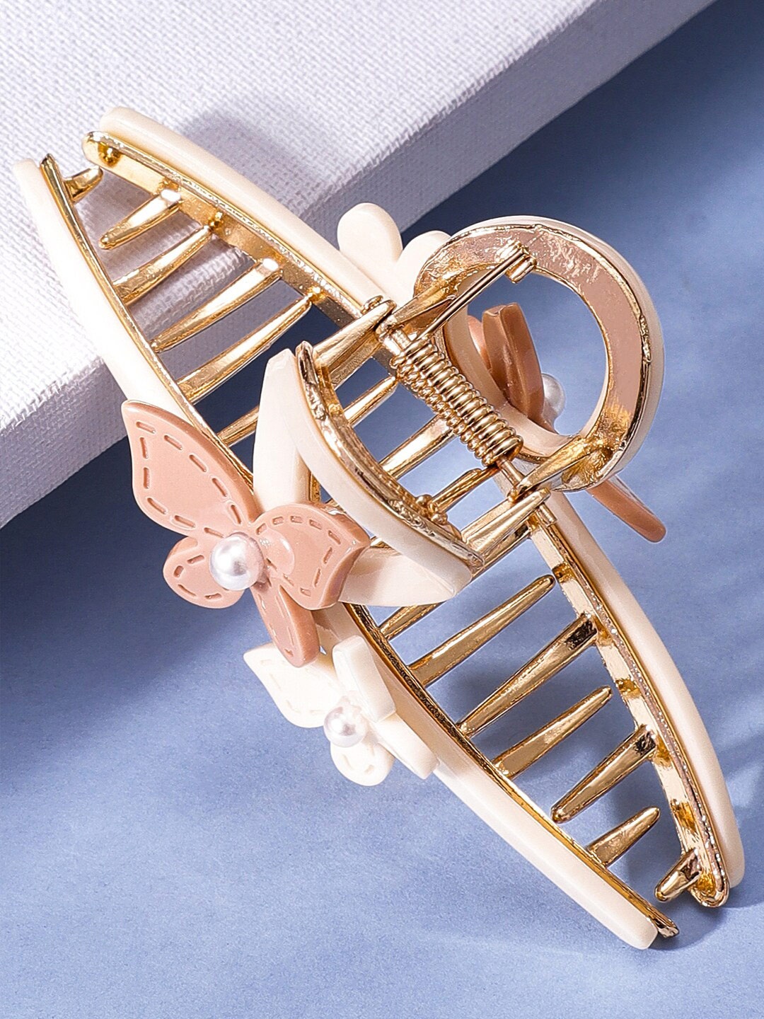 

Rubans Embellished Claw Clip, Gold