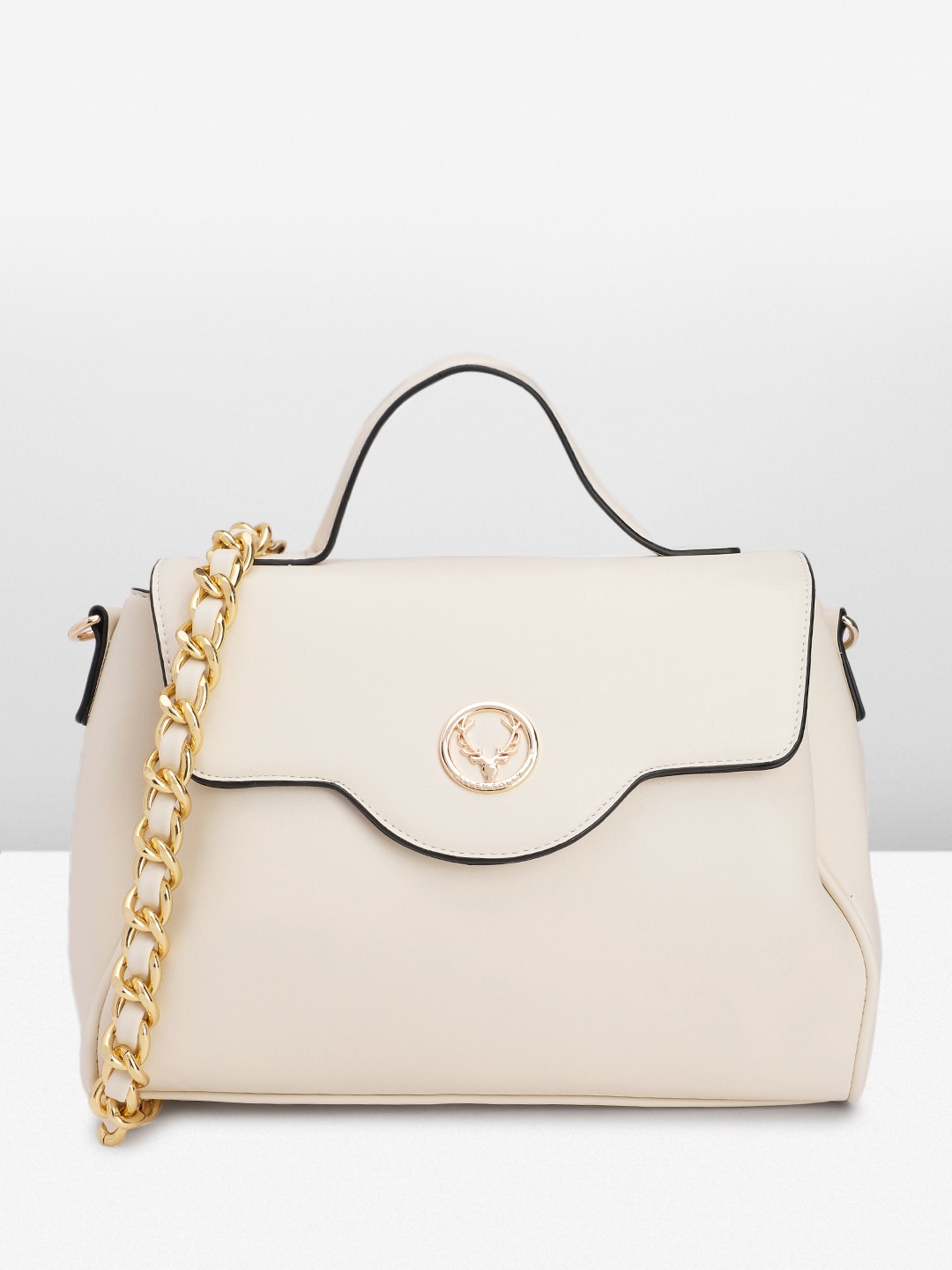 

Allen Solly Women Solid Satchel, Off white