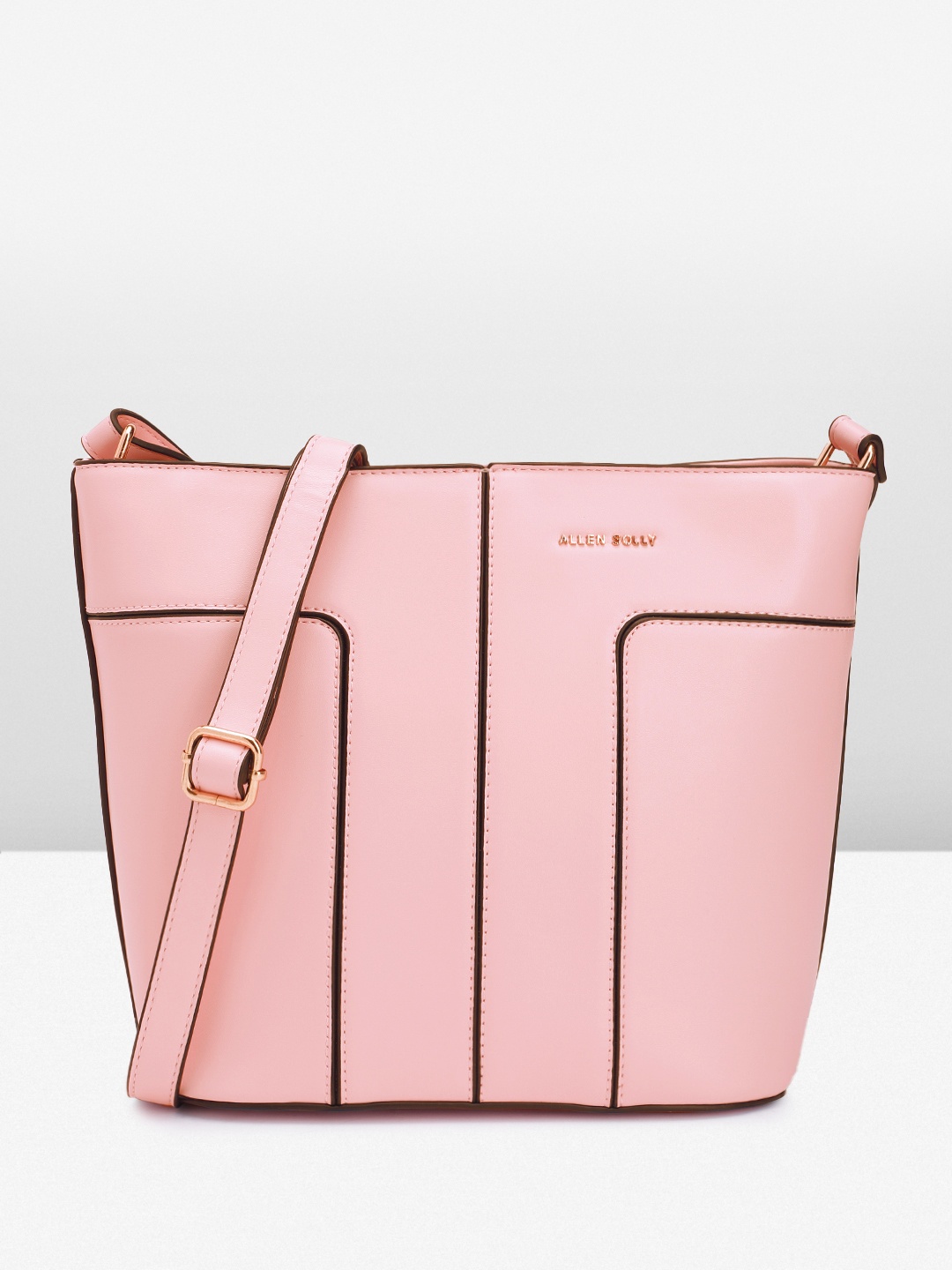 

Allen Solly Women Solid Sling Bag, Pink