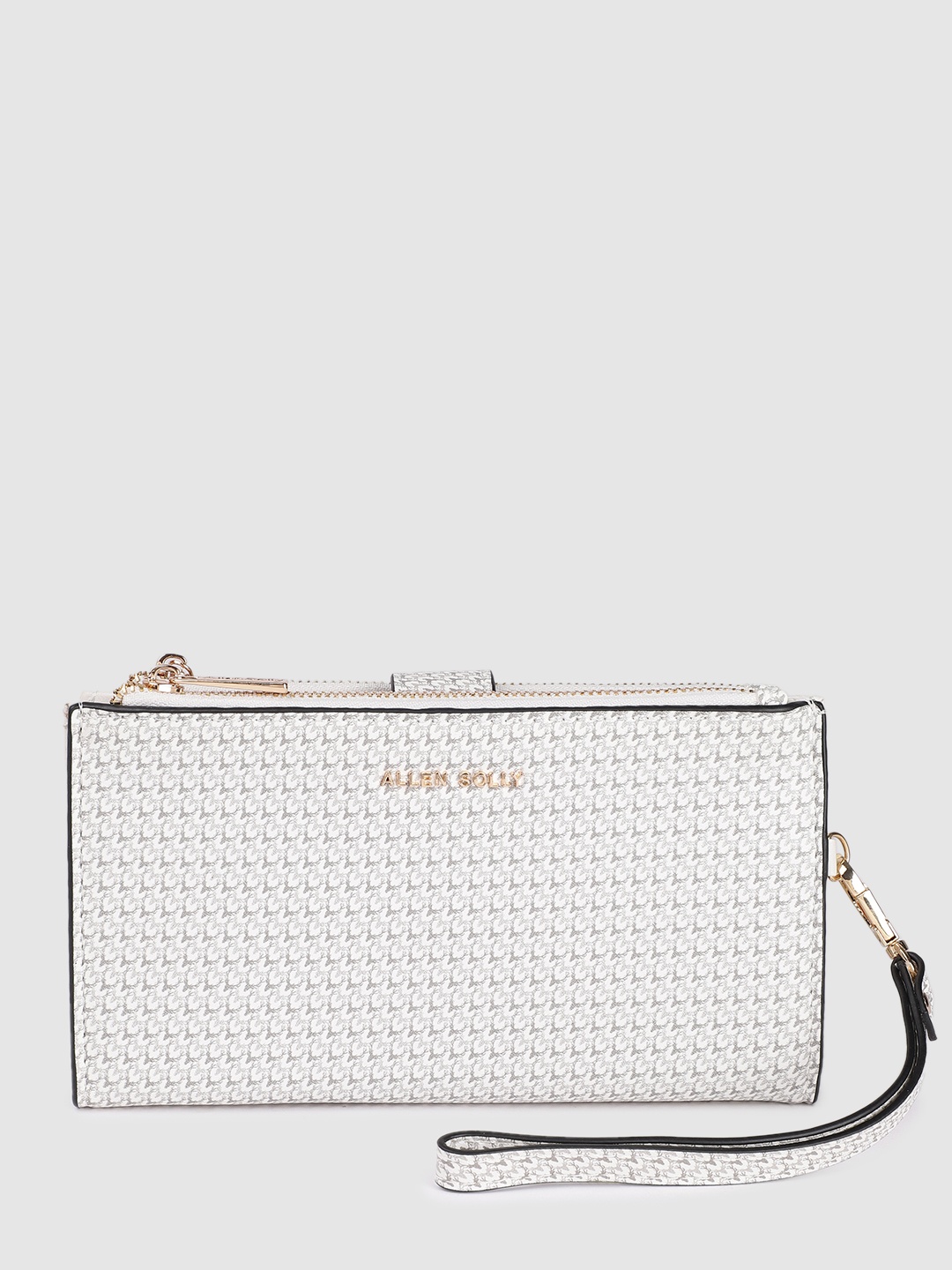 

Allen Solly Women Brand Logo Print Two Fold Wallet Wallet With A Wrist Loop, White