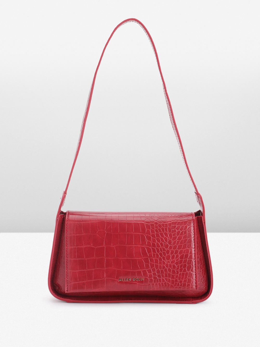 

Allen Solly Animal Textured Baguette Style Shoulder Bag, Maroon