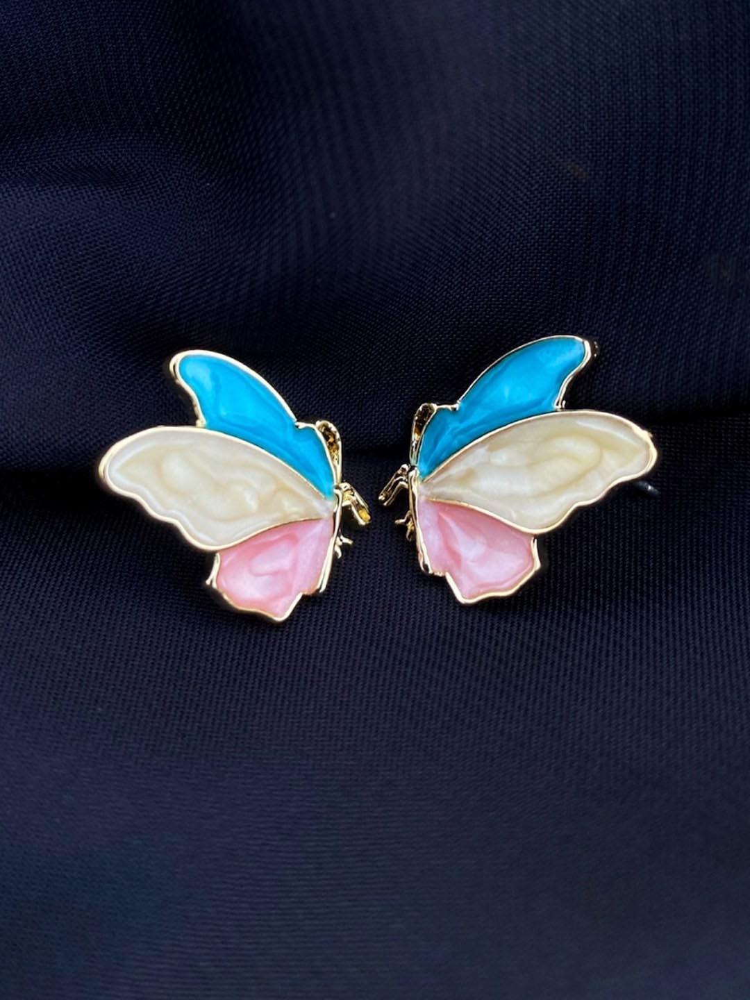 

Krelin Gold Plated Butterfly Stud Earrings