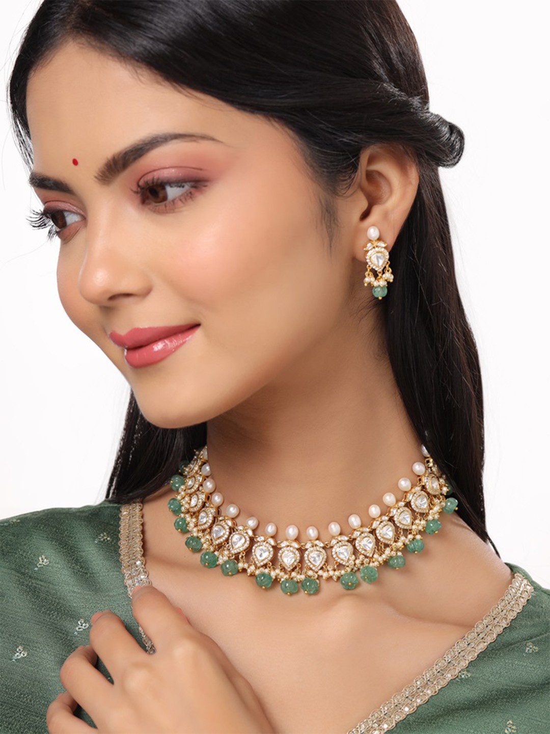 

Kicky And Perky 925 Sterling Silver Gold Plated Beaded Jewellery Set