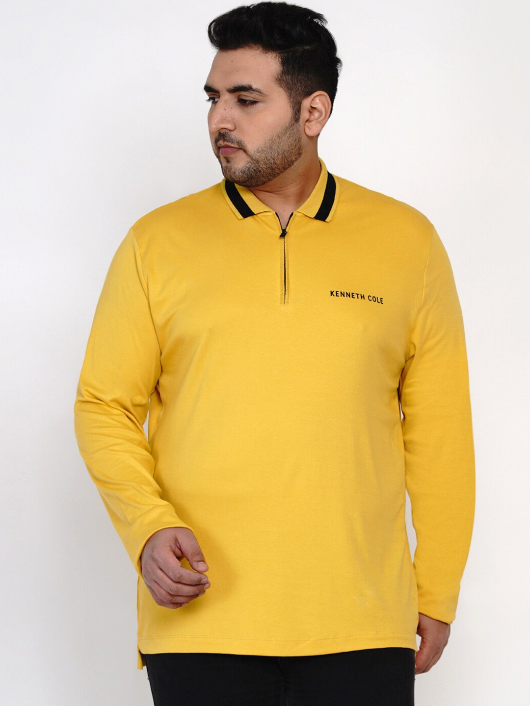 

Santonio Men Plus Size Printed T-shirt, Yellow