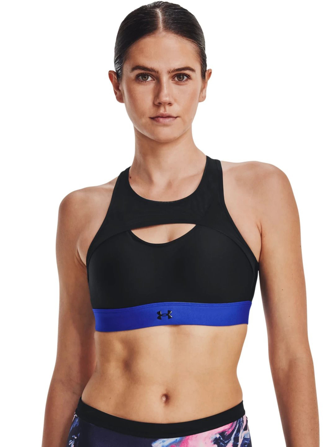

UNDER ARMOUR Infinity High Harness Full Coverage Lightly Padded Sports Bra, Black