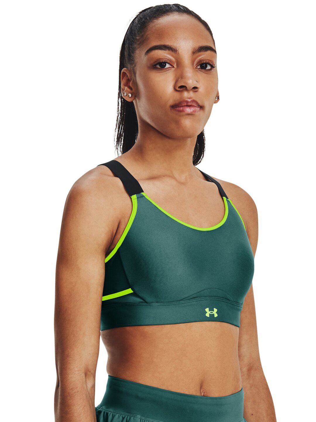 

UNDER ARMOUR UA Infinity Solid Full Coverage Lightly Padded Sports Bra, Green