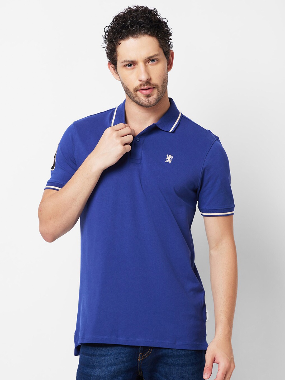 

GIORDANO Polo Collar Slim Fit T-shirt, Blue