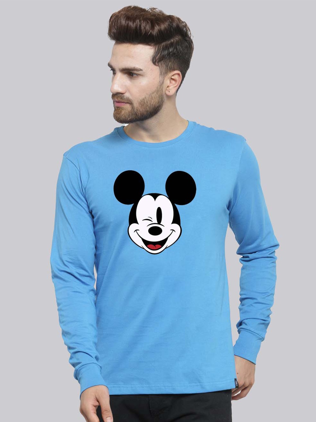 

Friskers Minnie Mouse Printed Pure Cotton T-shirt, Turquoise blue
