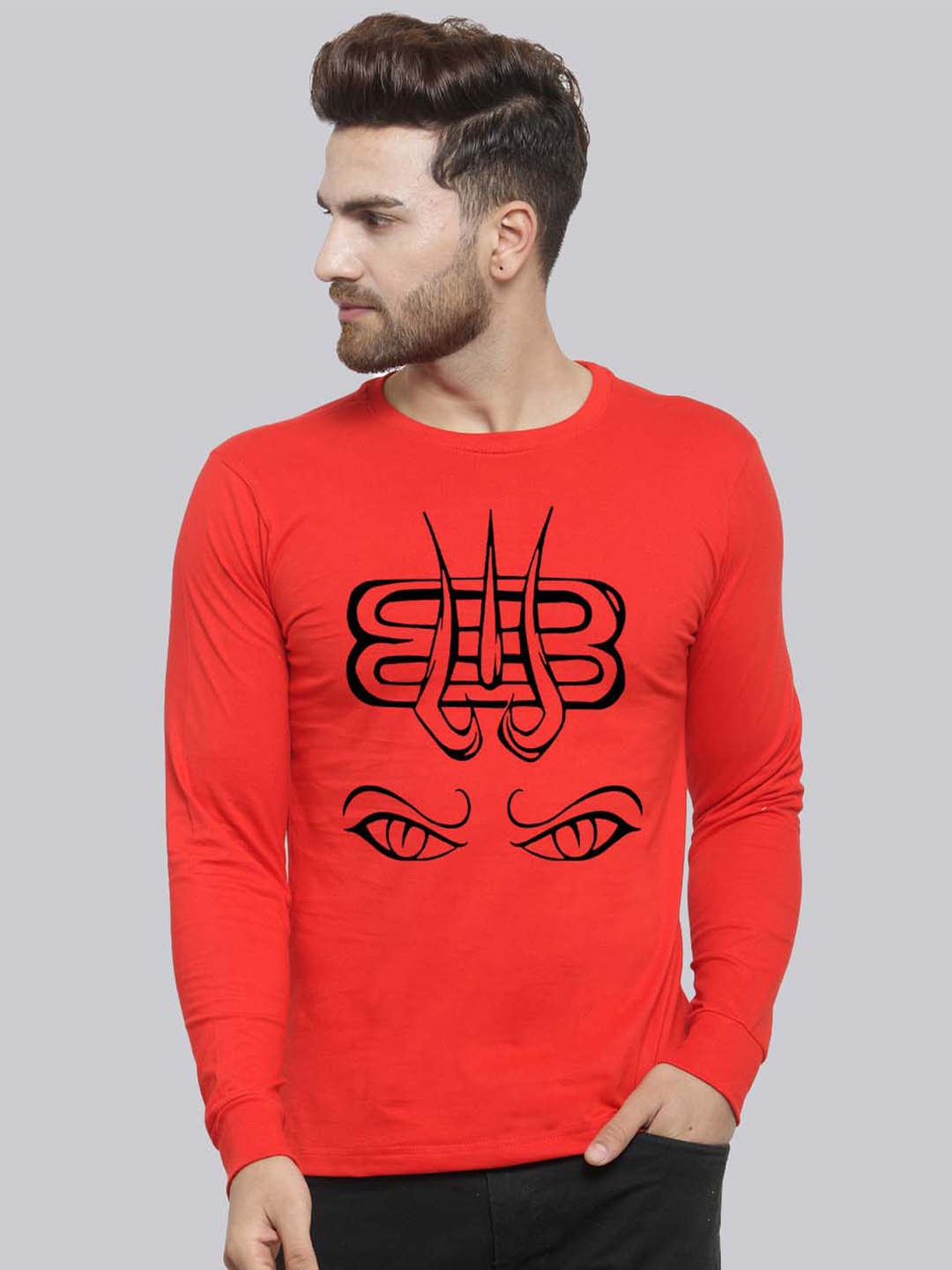 

Friskers Graphic Printed Pure Cotton T-shirt, Red