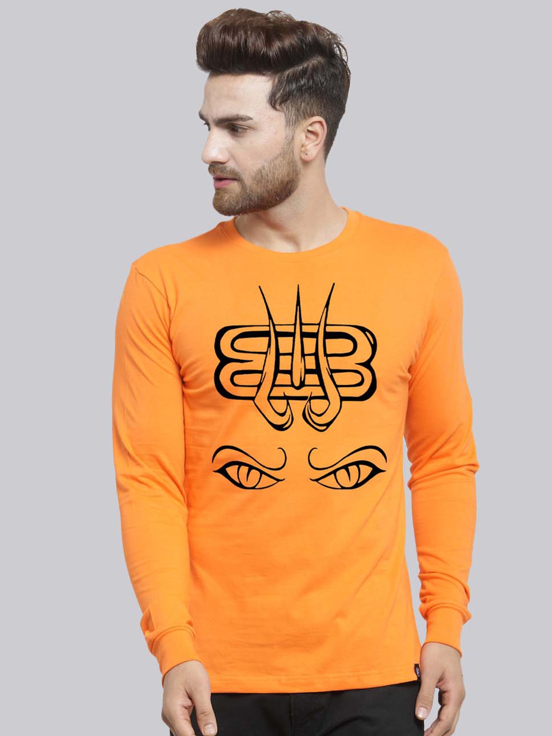 

Friskers Graphic Printed Pure Cotton T-Shirt, Orange