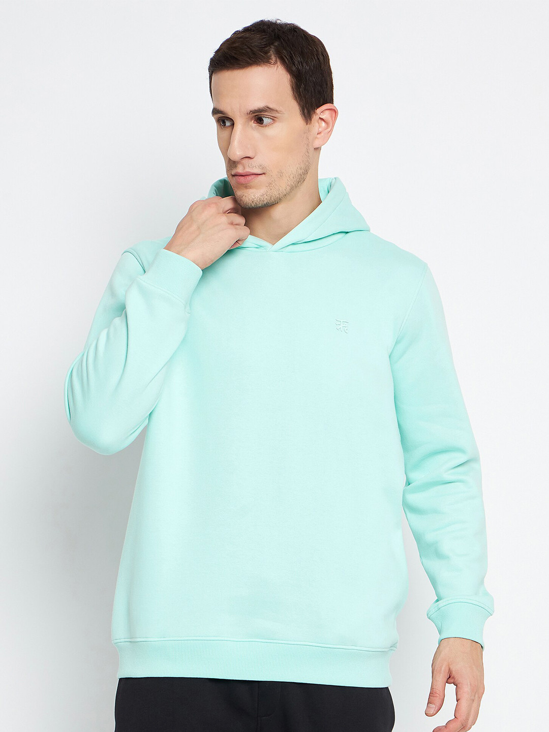 

EDRIO Hooded Long Sleeves Cotton Pullover Sweatshirt, Blue