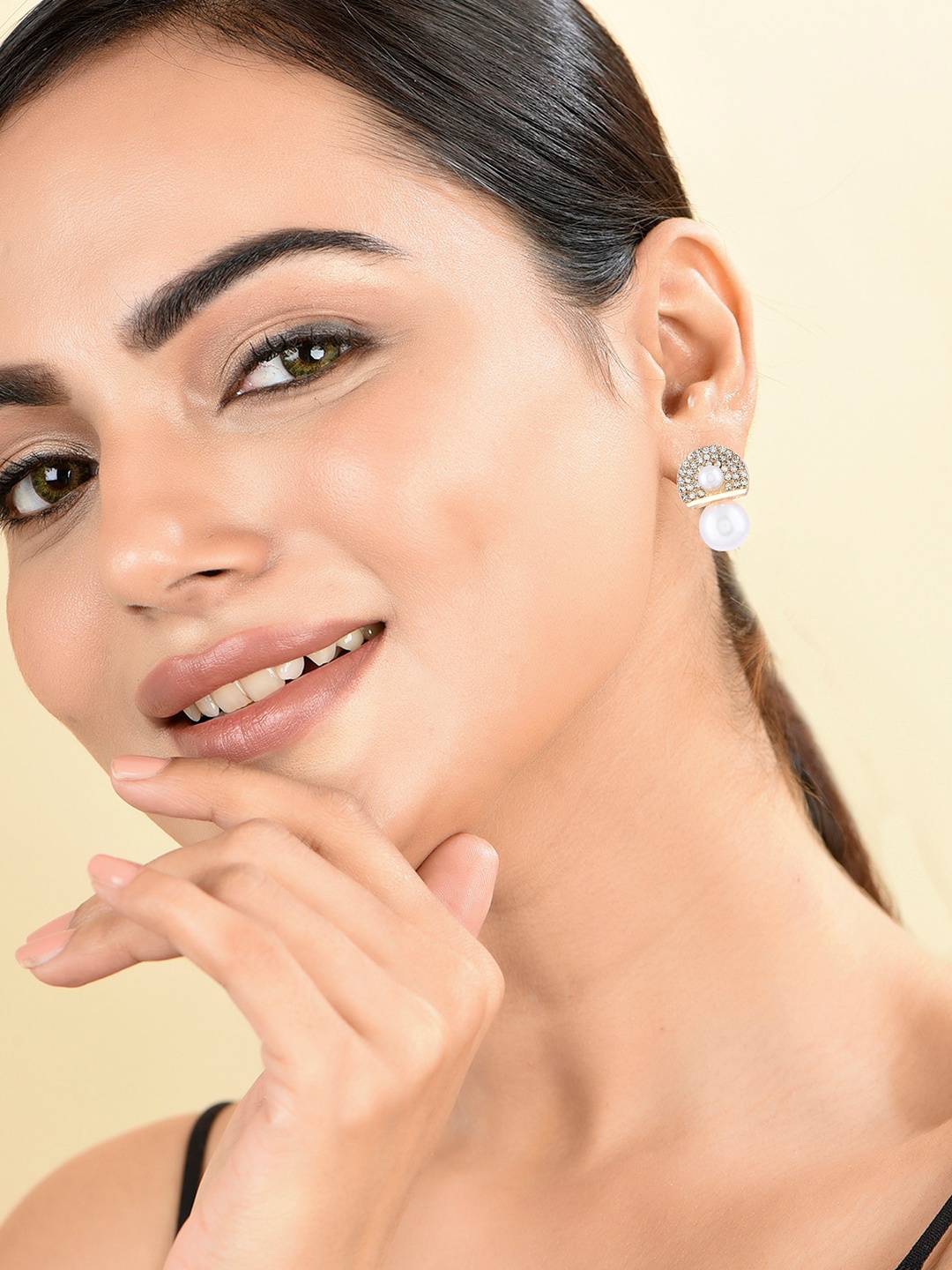 

ToniQ Gold Plated Studs Earrings