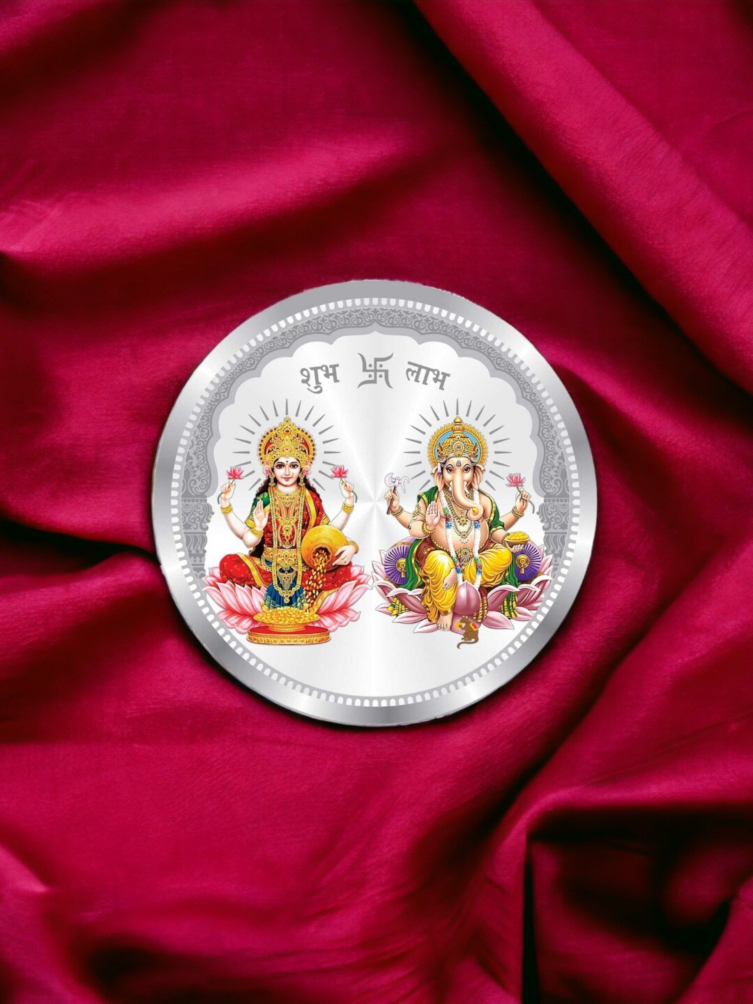 

Taraash Lakshmi Ganesha Sliver Coin- 10 gm, Silver