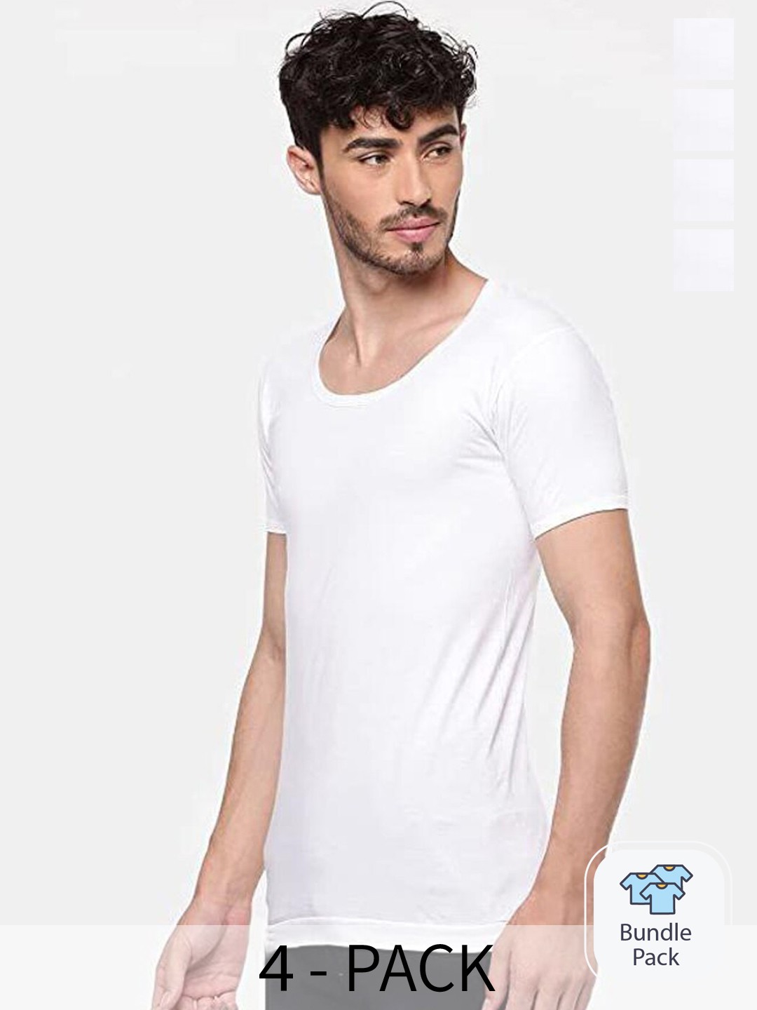 

Ramraj Pack Of 4 Pure Cotton Undershirt Vests, White