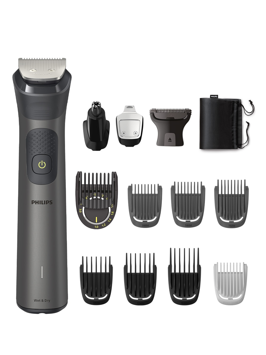 

Philips MG7920/65 Ultimate Precision Trimmer 13-in-1 Multigrooming Kit - Grey & Black