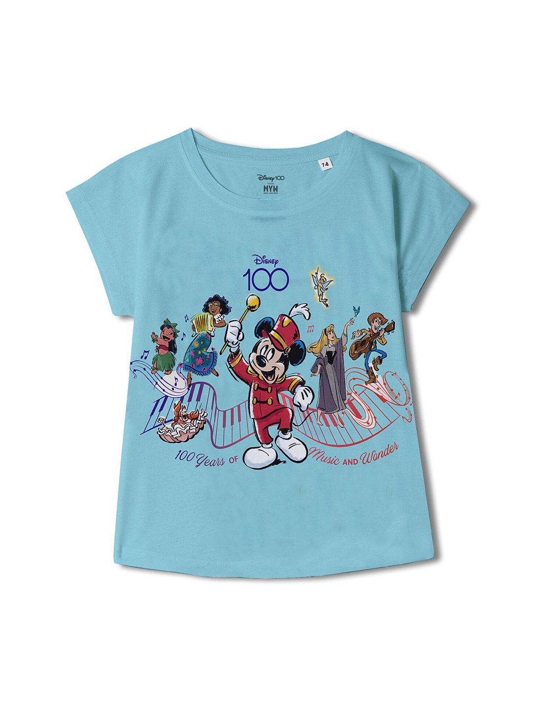 

Wear Your Mind Girls Disney Printed Top, Blue