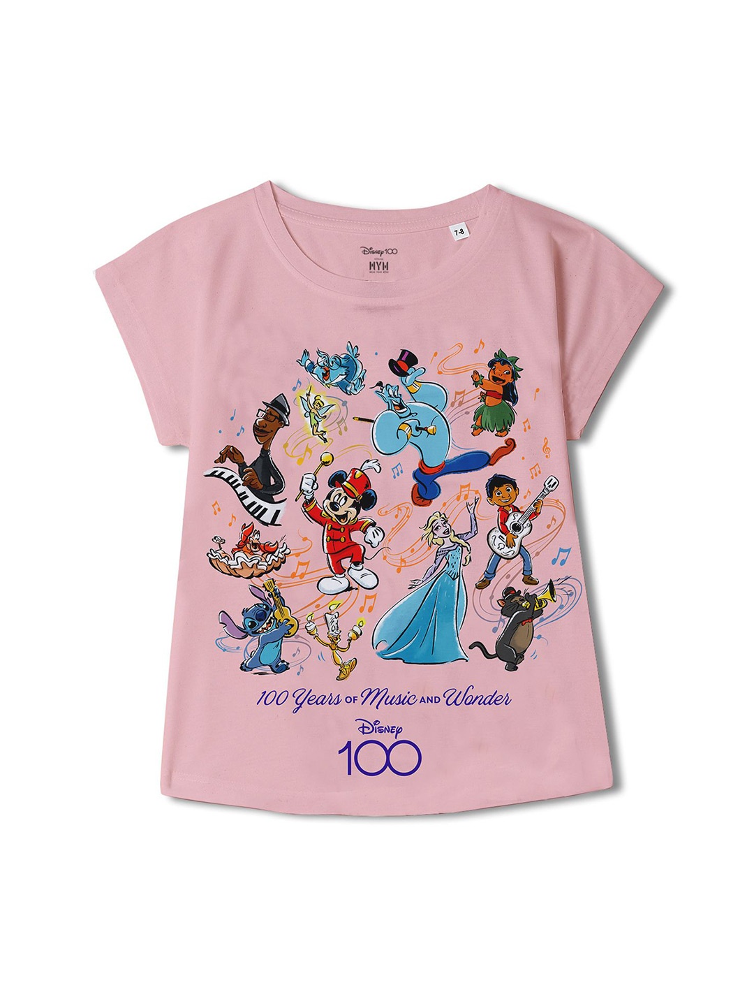 

Wear Your Mind Girls Disney Printed Top, Pink