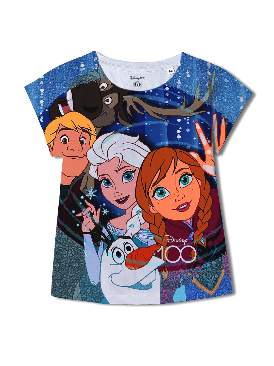

Wear Your Mind Girls Frozen Printed Top, Blue