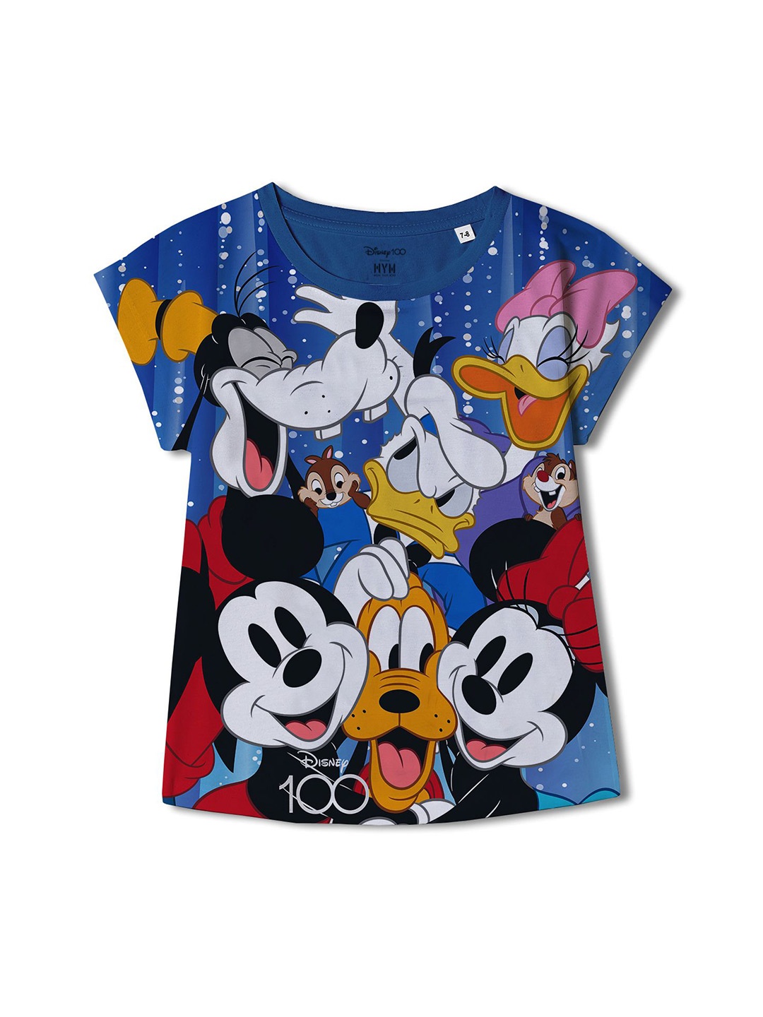 

Wear Your Mind Girls Disney Printed Top, Blue