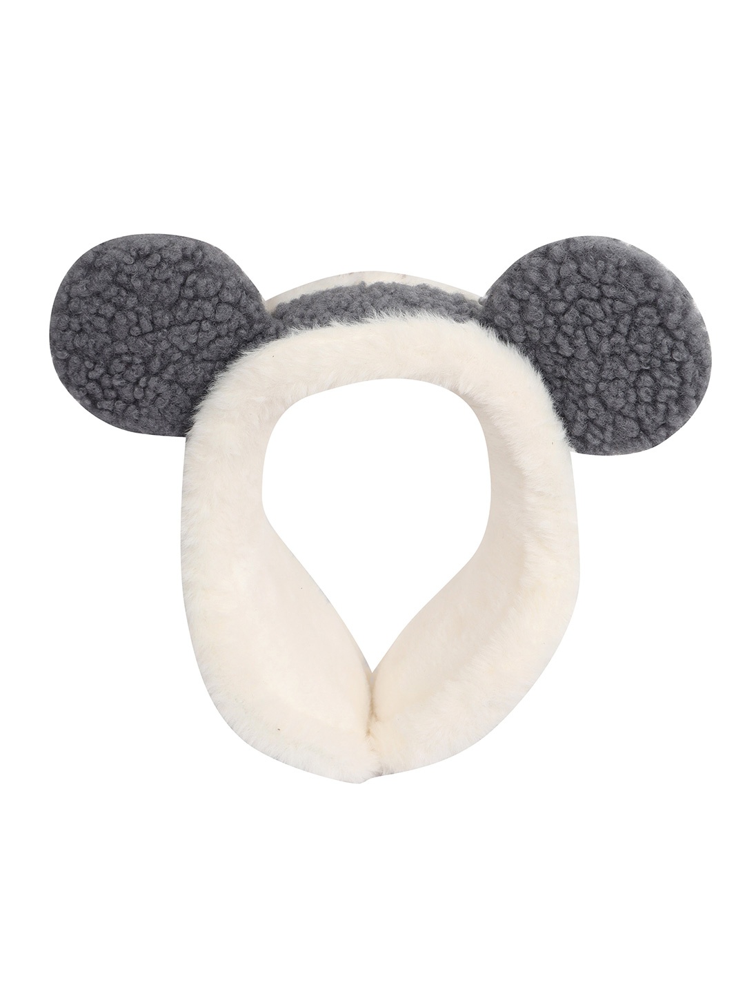 

FabSeasons Unisex Bunny Winter Fur Hairband, Grey
