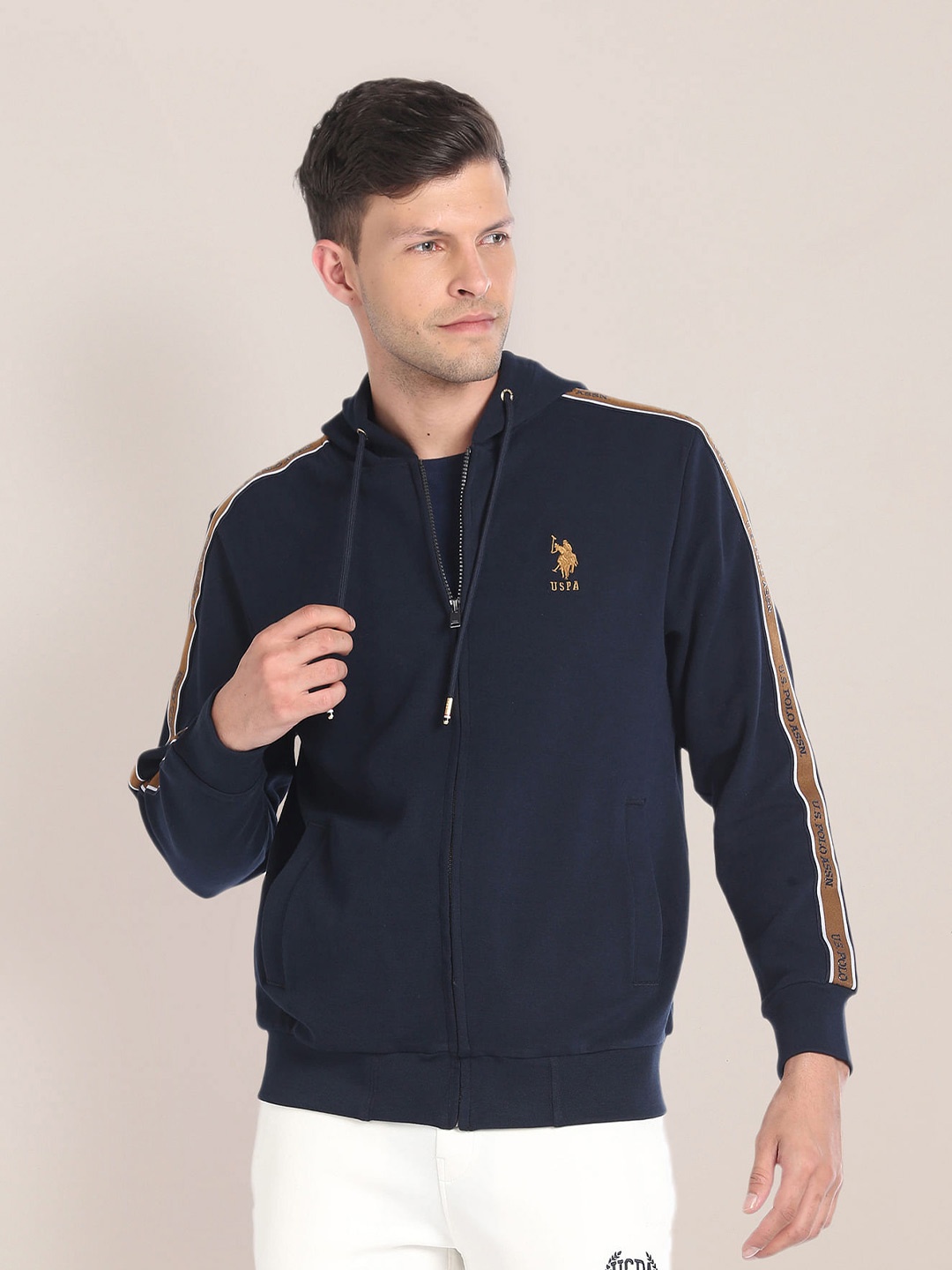 

U.S. Polo Assn. Long Sleeves Hooded Sweatshirt, Blue