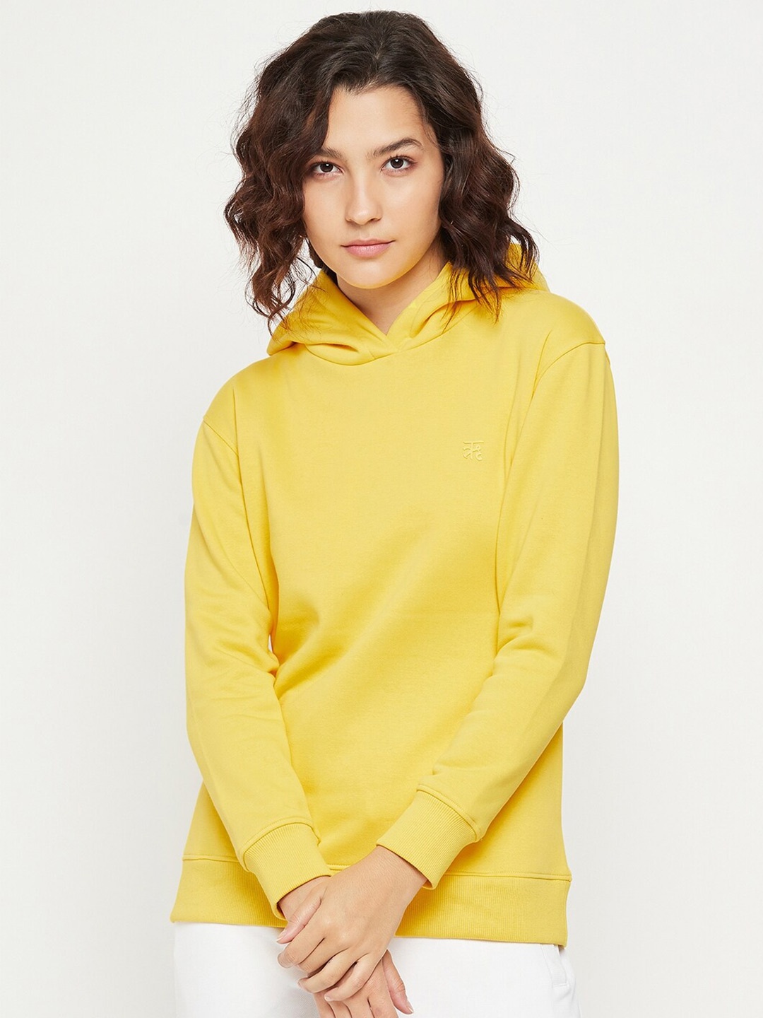 

EDRIO Hooded Fleece Sweatshirt, Yellow