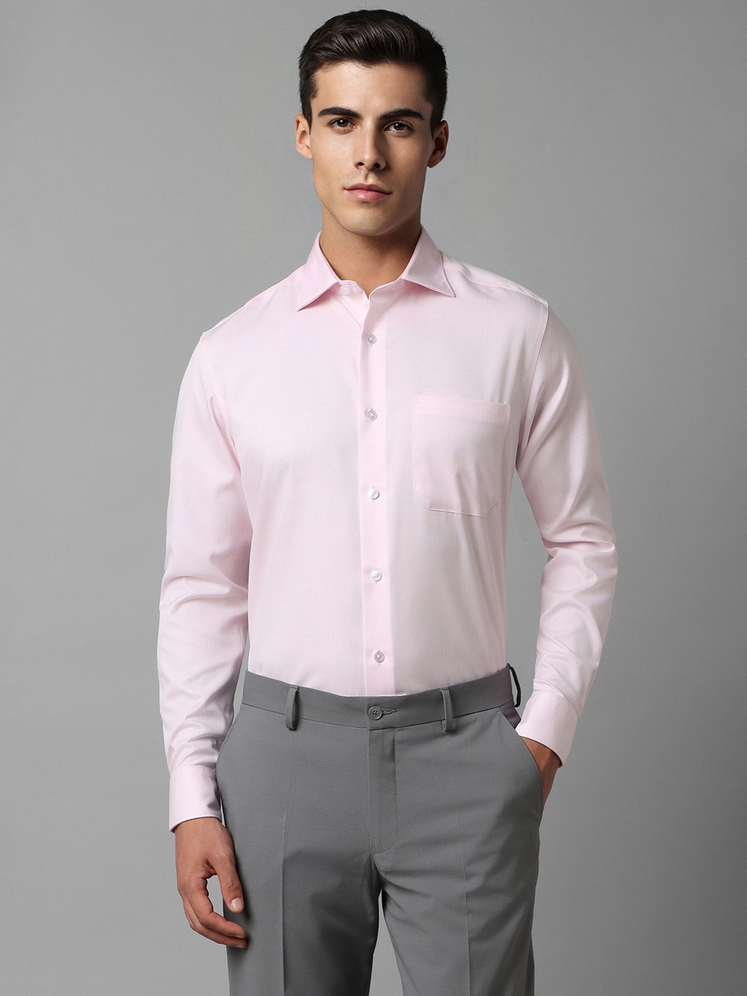 

Louis Philippe Men Pink Opaque Formal Shirt