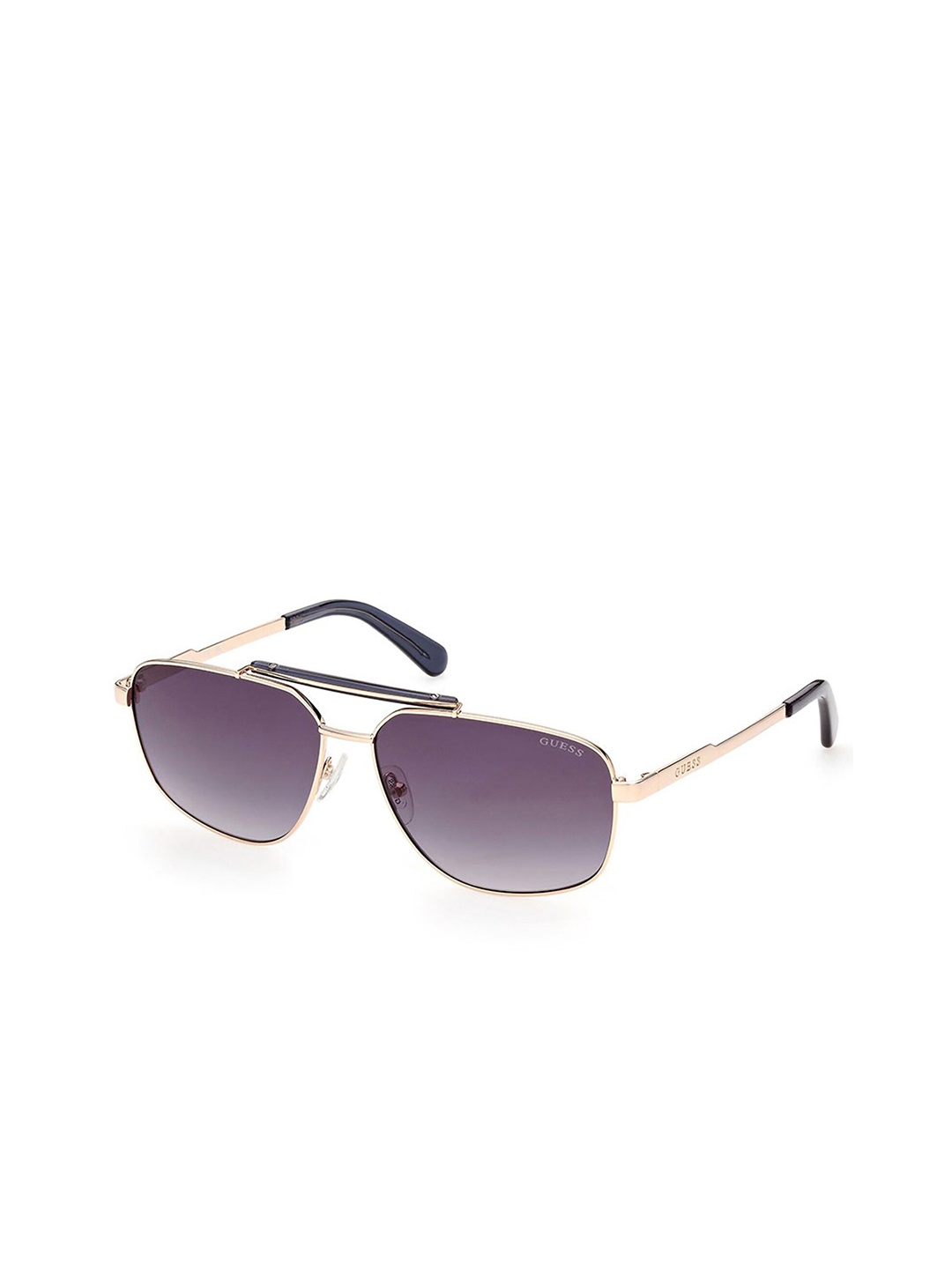 

GUESS Men UV Protected Lens Square Sunglasses, Gold