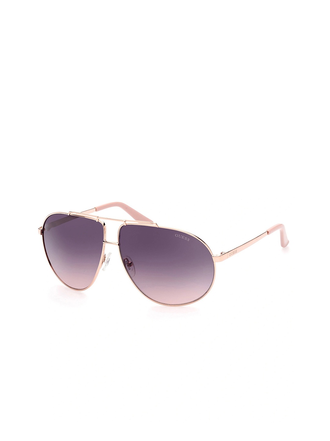 

GUESS Unisex Aviator Sunglasses with UV Protected Lens GUS52086428BSG, Pink