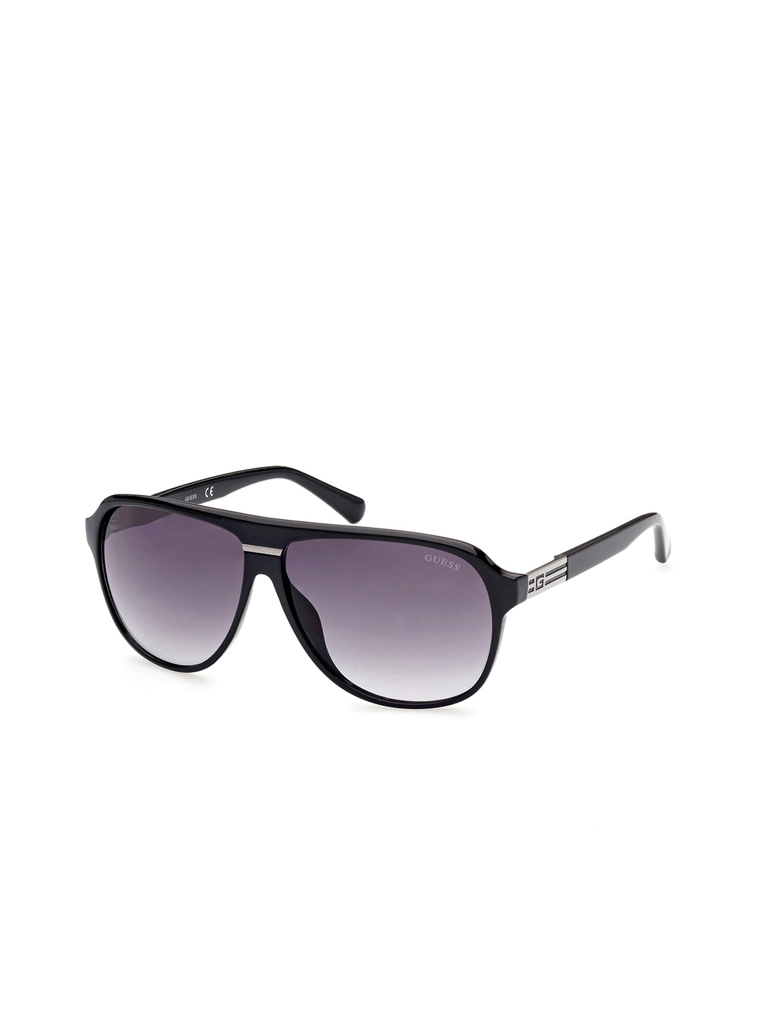 

GUESS Aviator Sunglasses with UV Protected Lens, Black