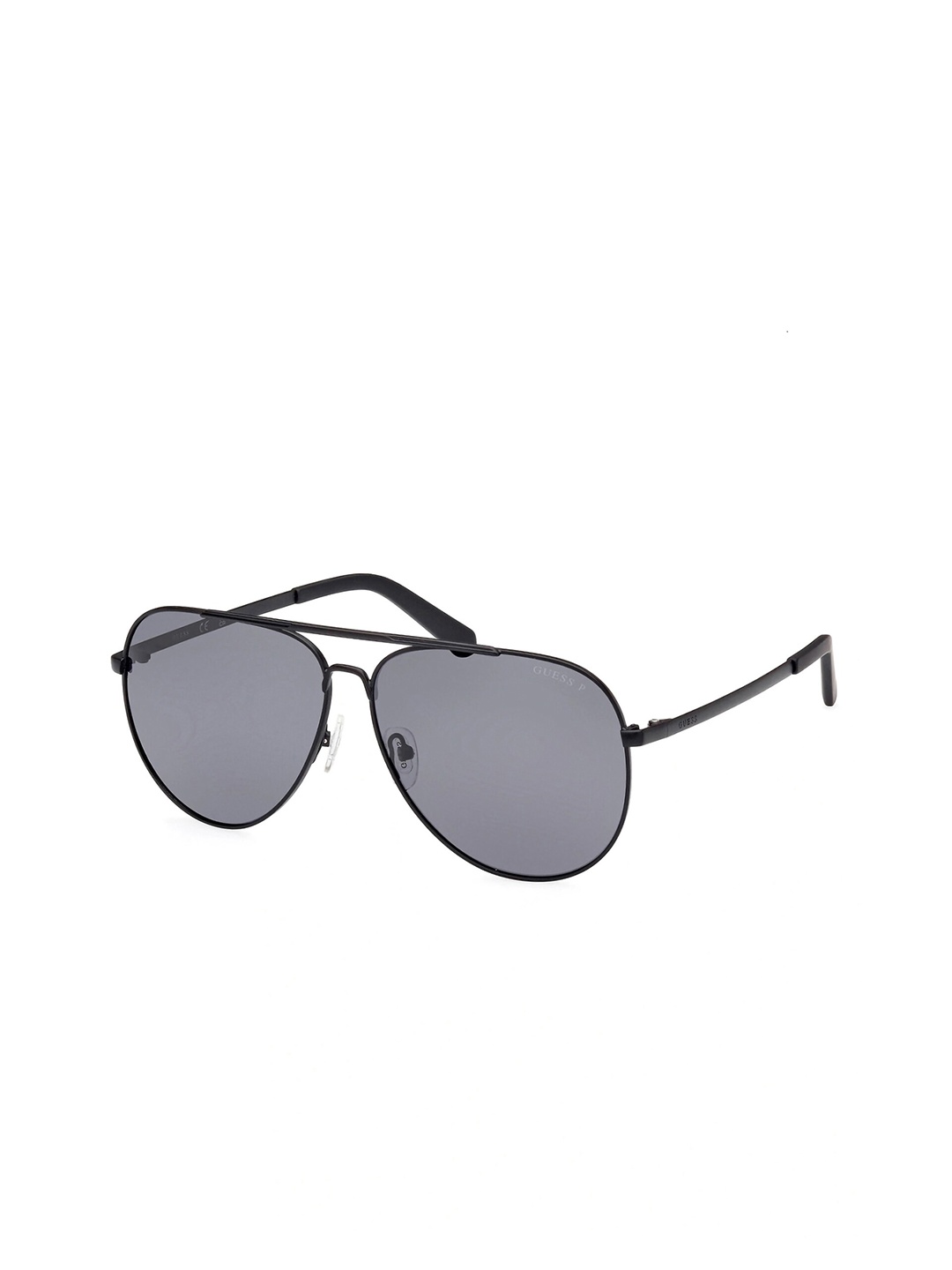 

GUESS Men Aviator Sunglasses With UV Protected Lens, Black