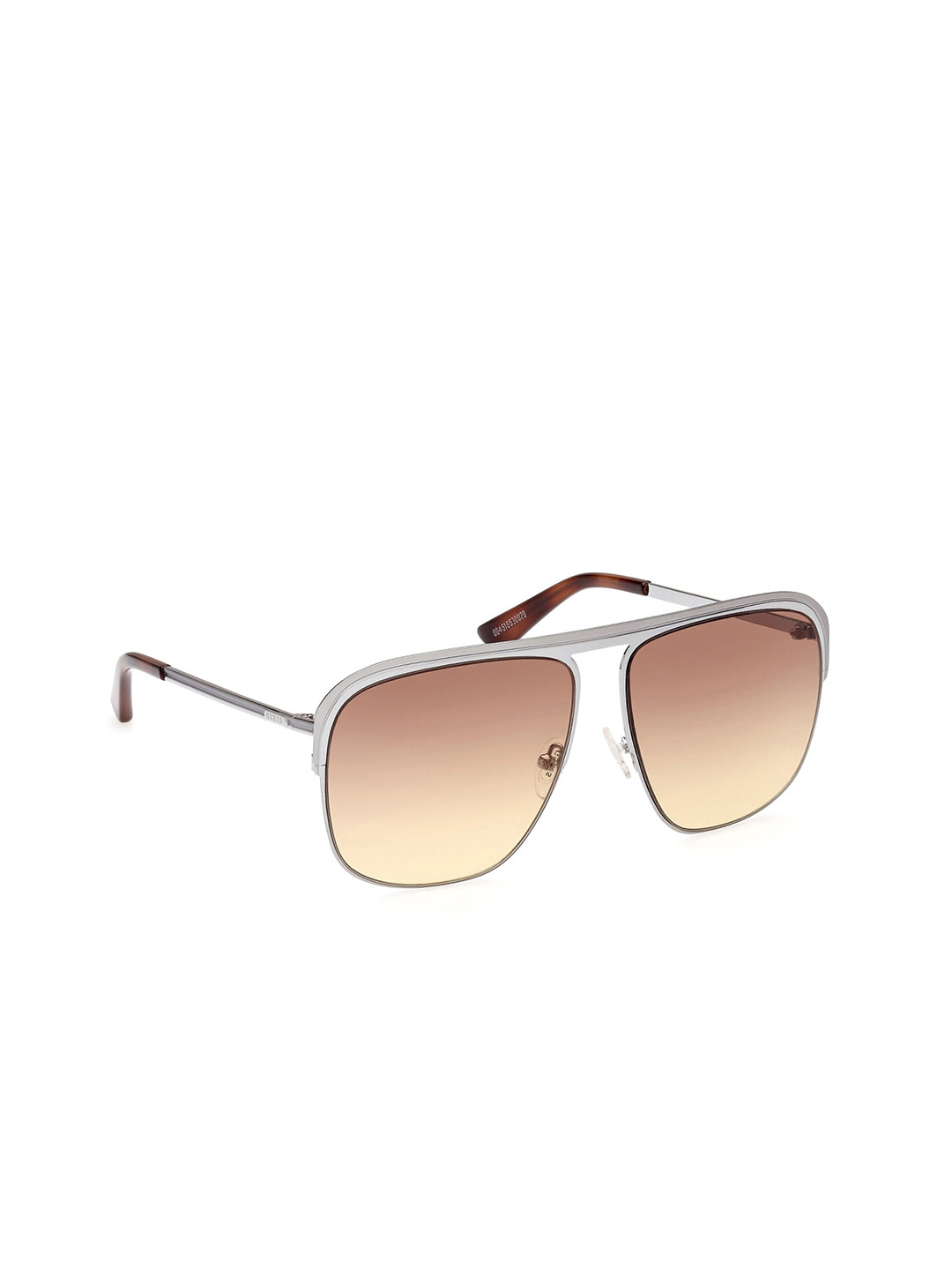 

GUESS Unisex Square Sunglasses with UV Protected Lens GUS522508F59SG, Brown