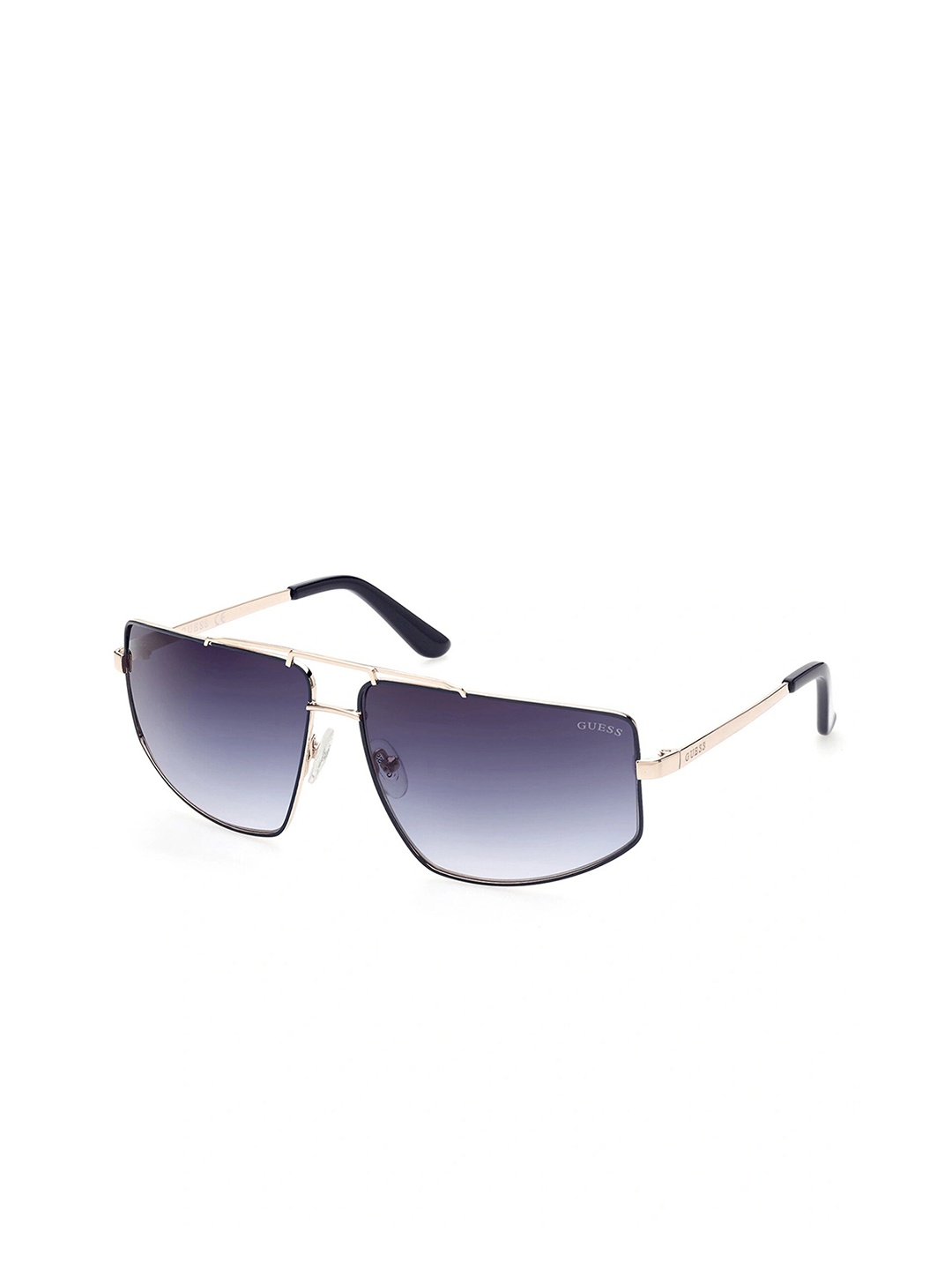 

GUESS Unisex Rectangle Sunglasses With UV Protected Lens GUS52076492WSG, Blue