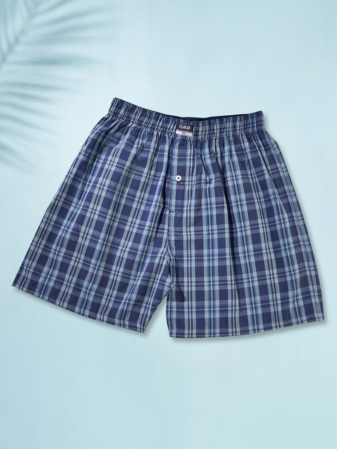 

Ajile by Pantaloons Checked Pure Cotton Boxers 8905685961924, Navy blue
