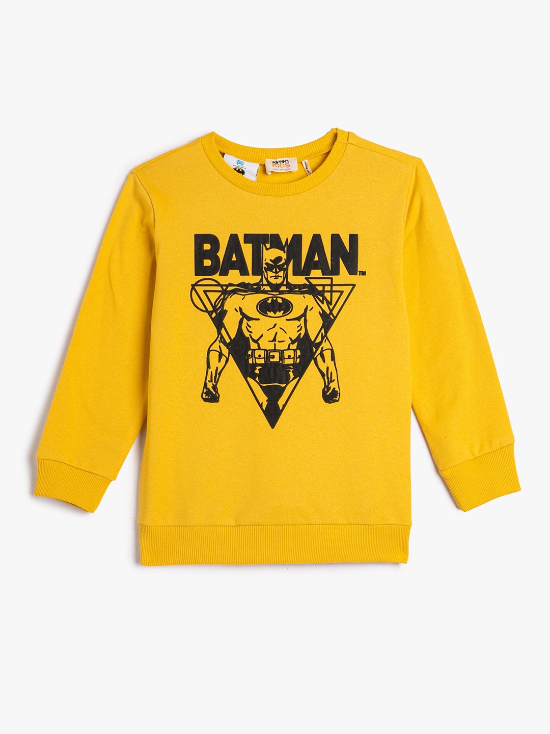 

Koton Boys Batman Printed Pure Cotton Sweatshirt, Yellow