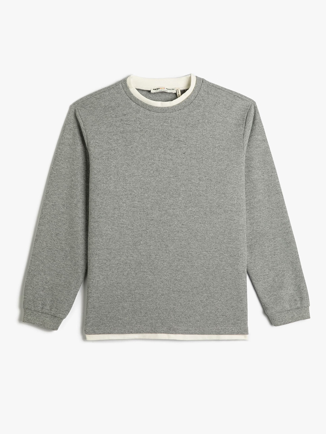 

Koton Boys Round Neck Sweatshirt, Grey