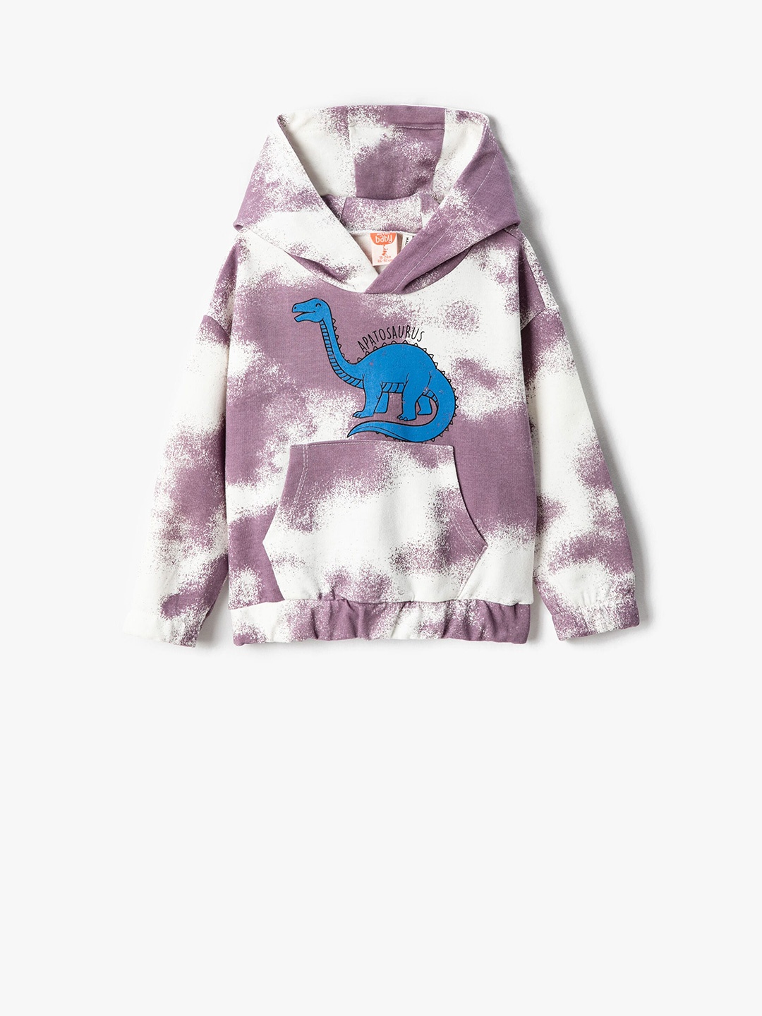 

Koton Boys Abstract Printed Hooded Pure Cotton Pullover, White