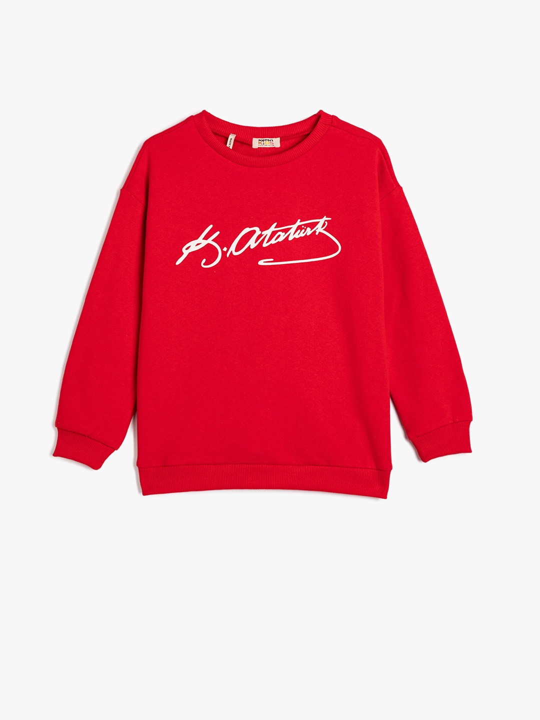 

Koton Girls Typography Printed Sweatshirt, Red