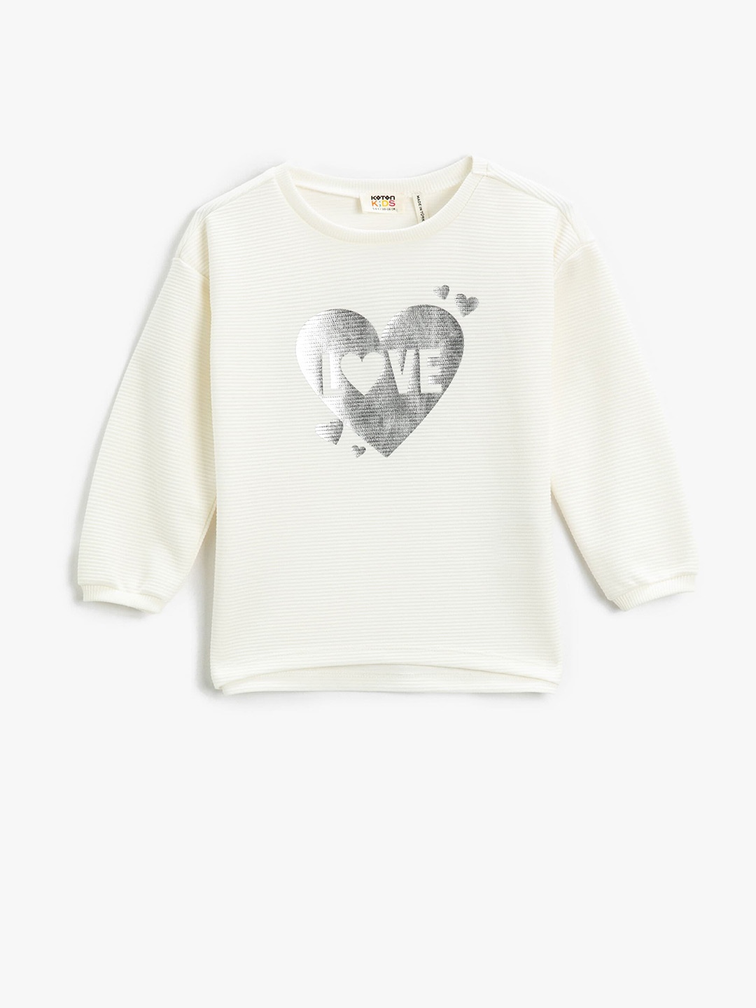 

Koton Girls Printed Round Neck Sweatshirt, White