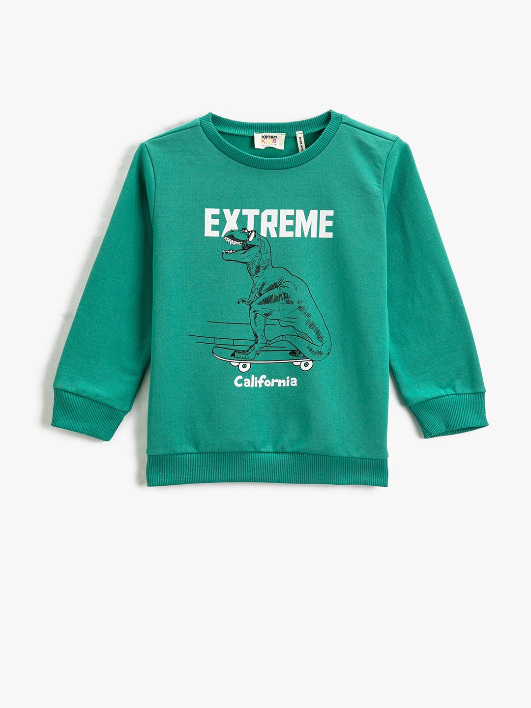 

Koton Boys Graphic Printed Sweatshirt, Green