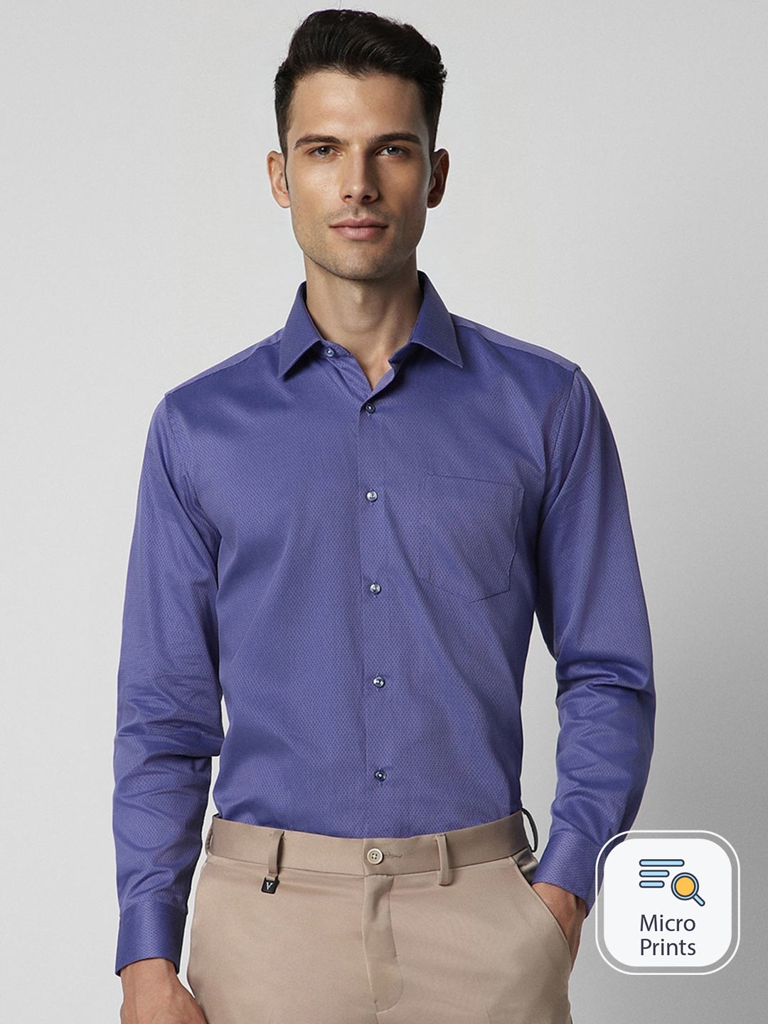 

Van Heusen Pure Cotton Casual Shirt, Blue