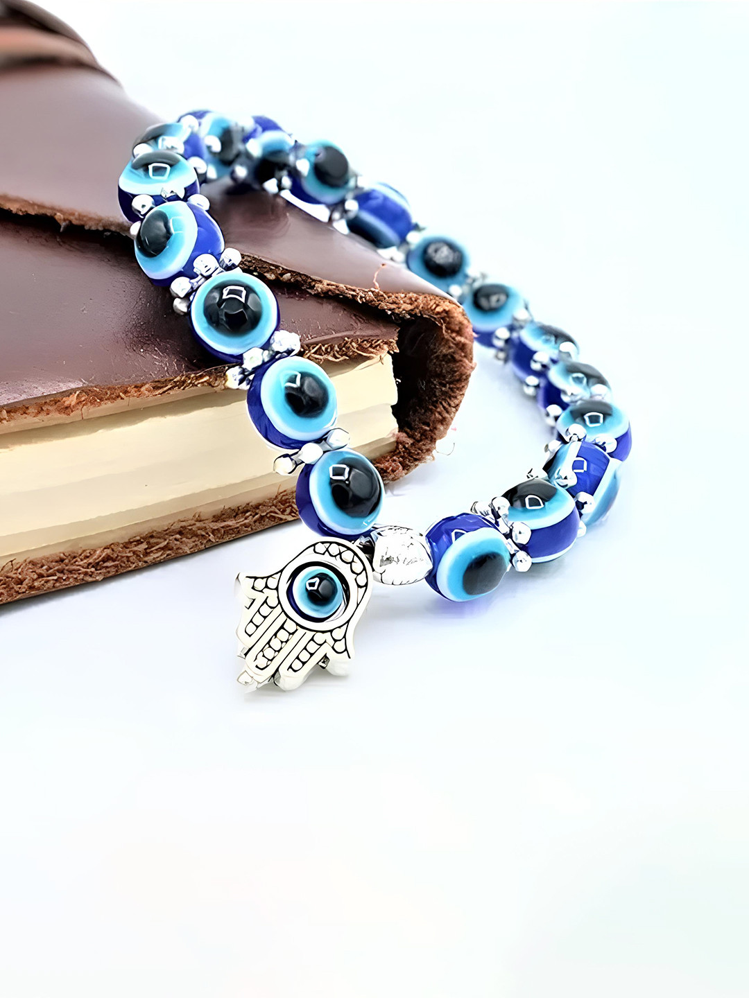 

KARISHMA KREATIONS Unisex Silver-Plated Elasticated Bracelet