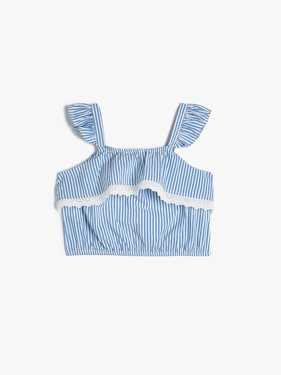 

Koton Striped Cotton Regular Top, Blue