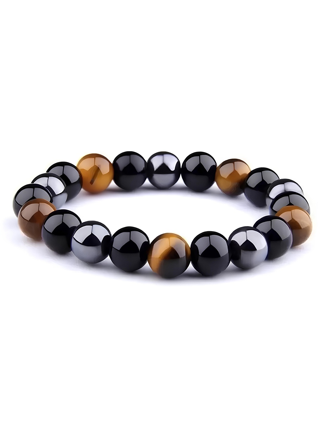 

KARISHMA KREATIONS Men Artificial Beads Bracelet, Brown
