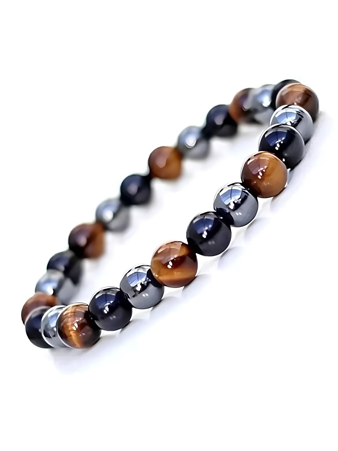 

KARISHMA KREATIONS Men Artificial Beads Bracelet, Brown